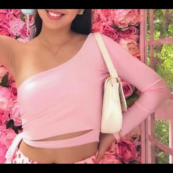 Cutout One-Shoulder Top - Picture 1 of 9